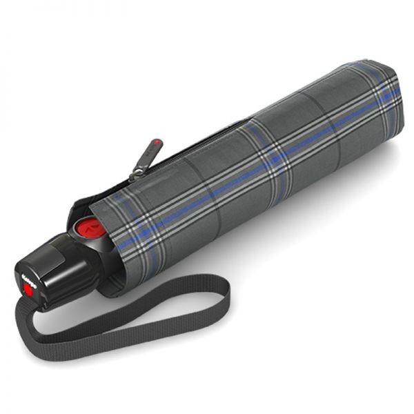 Knirps T.200 Medium Duomatic Check Grey